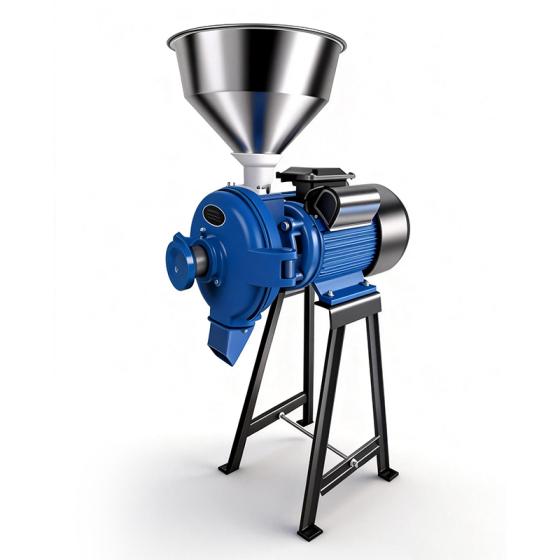 Blue dual-use wet and dry grinding machine with steel sand